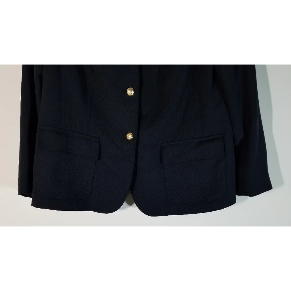 Polo by Ralph Lauren Black Blazer with Gold Accents - Picture 4 of 6